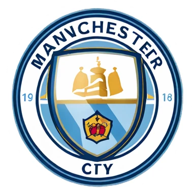 manchester city logo sticker