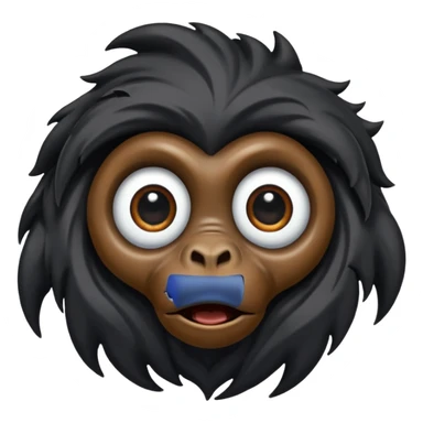 apes freaking out as black hole forms before them sticker