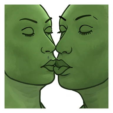 Kissing  sticker