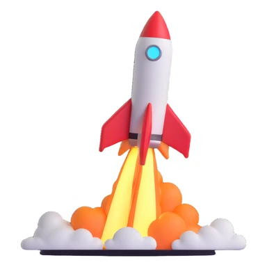 Rocket Colour full sticker