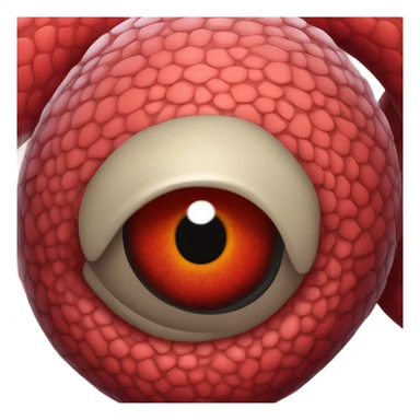 Red snake head sticker