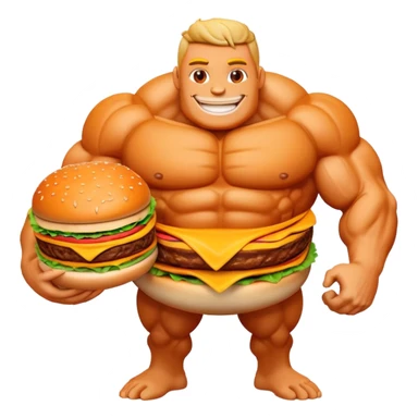The ultimate Titan mascot for a fast food restaurant sticker
