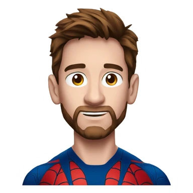 spiderman leo messi sticker