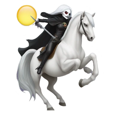 lady death on a pale horse sticker
