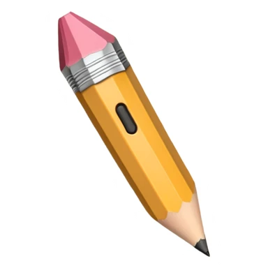 a pencil and paper sticker