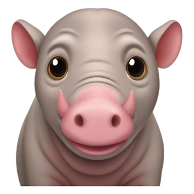 Pink Babirusa sticker