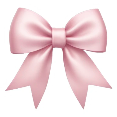 Pale pink ribbon bow  sticker