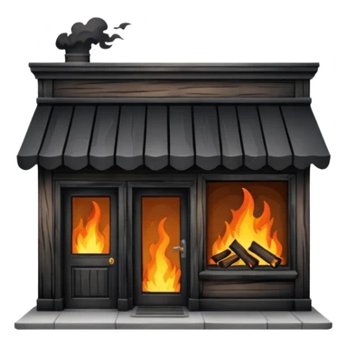 Burned Storefront sticker