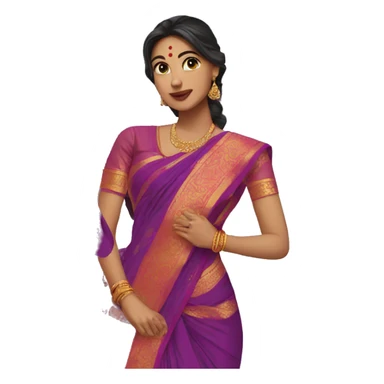 Saree sticker