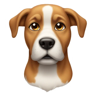 dog with mustache  sticker