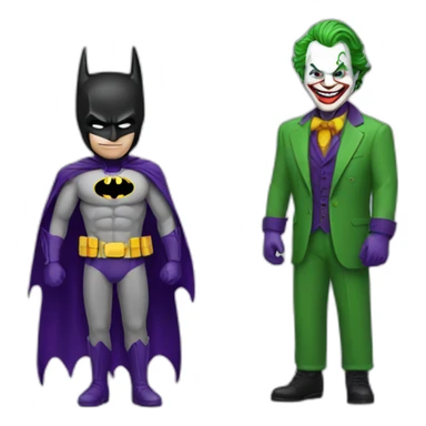Batman and a joker sticker