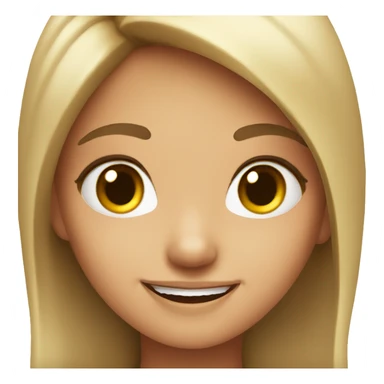 Cute girl with adorable smile sticker