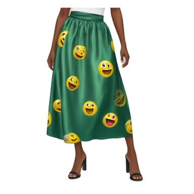 Satin maxi skirt sticker