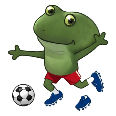Dog playing soccer sticker