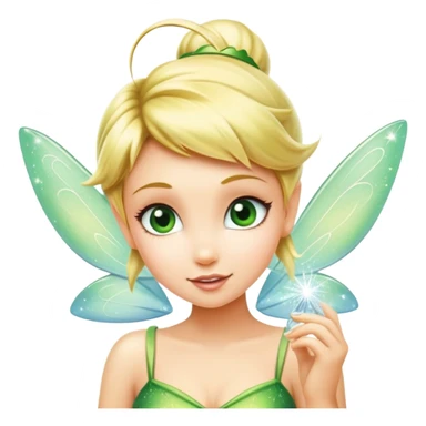 fairy tinkerbell with pixie dust sticker