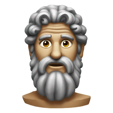 A greek Stone God sticker