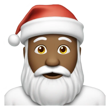 Santa blowing a kiss sticker