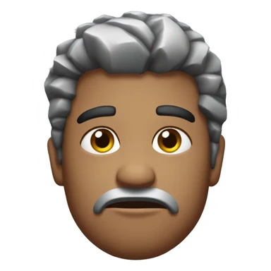 Rock rasing eyebrow and looking suspicious  sticker