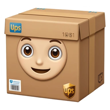 UPS delivery parcel sticker