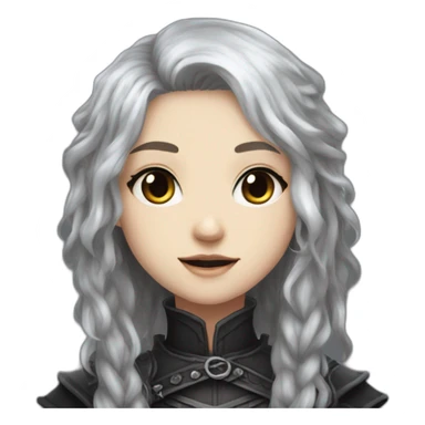 goth,girl,ash color hair,dark-souls,long,adorable,thin face,reddish eyes,gay sticker