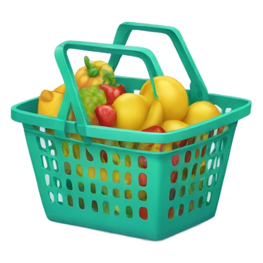 shopping basket sticker
