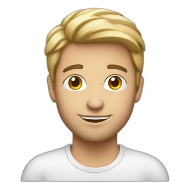 european guy using laptop sticker