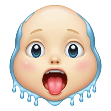 drooling face sticker