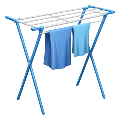 laundry drying rack sticker