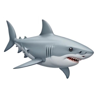 Farting shark sticker