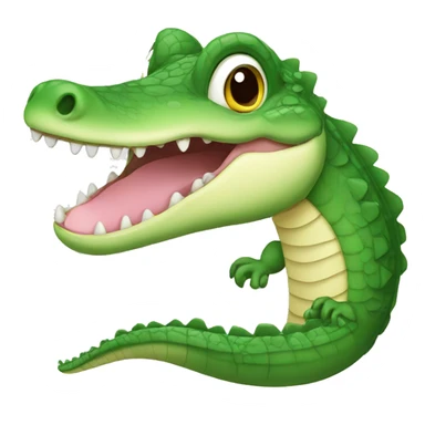 Baby crocodile sticker