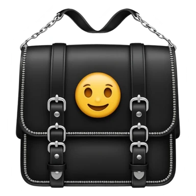Fais un emoji avec 2 ceinture mal superposés dans le style un peu gothique sticker