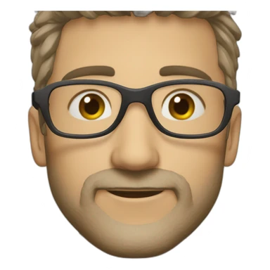 Destru à das lunettes et il a des lockes sticker