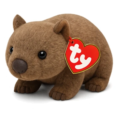wombat beanie baby sticker
