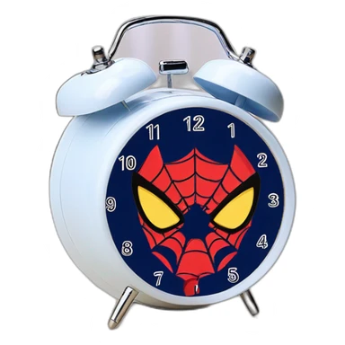 Funny spiderman modern alarm clock watch timer sticker