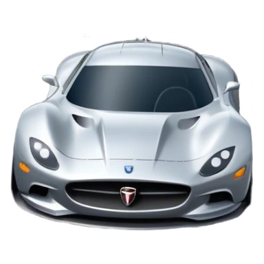 An icon representing a racing game interface, inspired by Grand Turismo. The design features a sleek, high-performance car speeding through a dynamic track, with speedometers and lap indicators visible. The road twists and turns, emphasizing the thrill of competitive racing. Transparent background. sticker