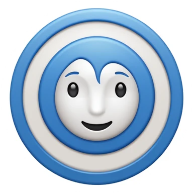 Emoji de verificación azul de tik tok pero que no salga la puntita de la verificación de la tilde que salga todo redondo  sticker