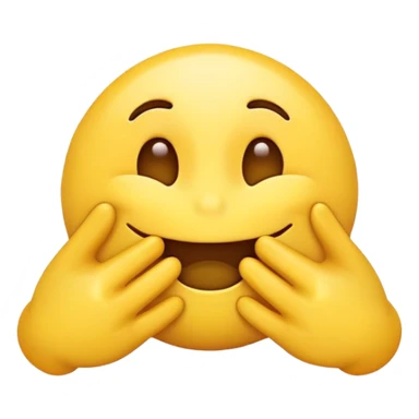 yellow emoji choking itself with his hands sticker