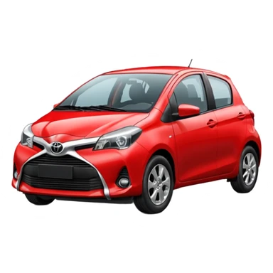 RED TOYOTA YARIS sticker