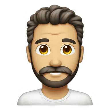 hombre gordo con barba blanca pintando un cuadro sticker