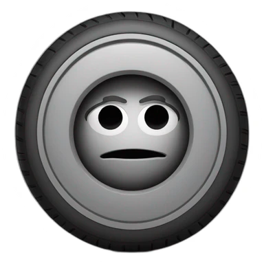 the car tire sad sticker