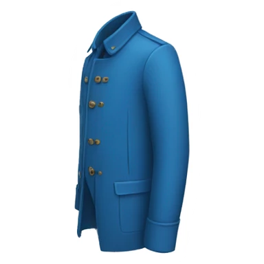 a blue coat sticker
