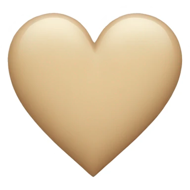 Beige heart  sticker