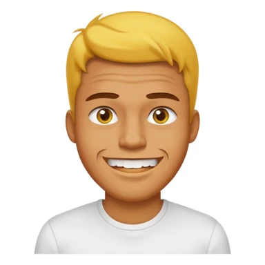 man a yellow teeths sticker