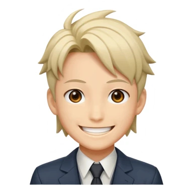 Shinra(anime-fire force) smile emoji  sticker