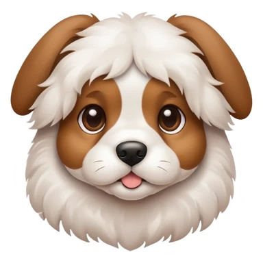 cute puppy dog with floppy ears sticker