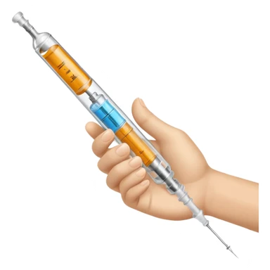Syringe in fist sticker