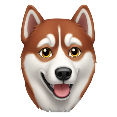 red husky  sticker