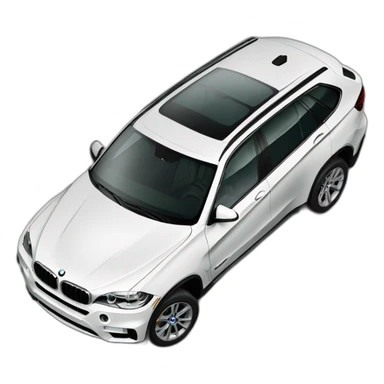 BMW X5 white sticker