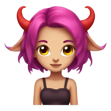 Kawaii cute demon girl sticker