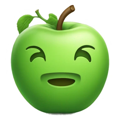 Green aplee Android  sticker